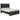 Kaydell Panel Bed with Storage - Black / Queen