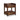 Baldridge Printer Stand - Rustic Brown