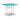 Eisely Outdoor Counter Height Dining Table - Turquoise/White