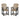 Fairen Trail Outdoor Counter Height Bar Stool (Set of 2) - Black/Driftwood