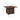 Paradise Trail Bar Table with Fire Pit - Medium Brown